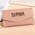 Custom Name Daughter Gifts - Personalized Leather Envelope Wallet - You Are Truly Special