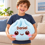 Custom Name Rainbow Happy Face Gifts for Kids - Personalized Shaped Pillow