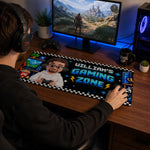 Custom Name Gamer Character Gifts - Personalized Desk Mat - My Gaming Zone