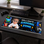 Custom Name Gamer Character Gifts - Personalized Desk Mat - My Gaming Zone