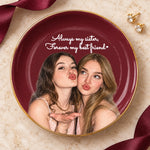Custom Photo Sister Best Friend Gifts - Personalized Jewelry Dish