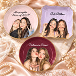 Custom Photo Sister Best Friend Gifts - Personalized Jewelry Dish