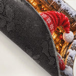 Santa Through the Chimney Christmas Decor - Festive Doormat - Santa Is Coming