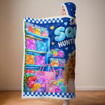 Custom Name Colorful Squishy Shopping Gifts for Kids - Personalized Wearable Blanket Hoodie - Squishy Hunter