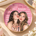 Custom Photo Best Friend Gifts for Women - Personalized Jewelry Dish