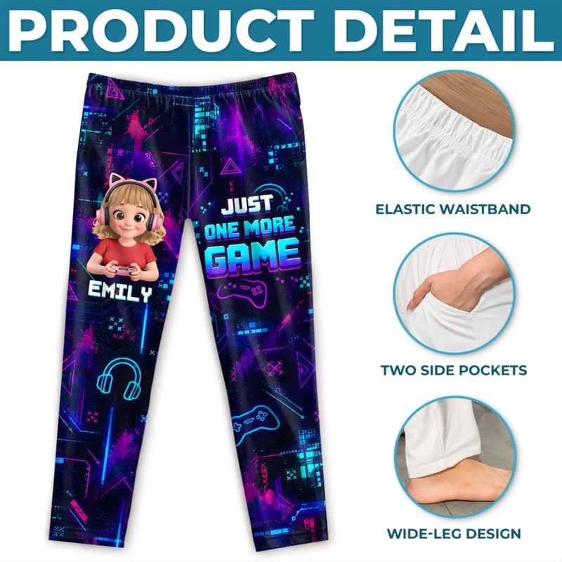 Custom Name Gamer Gifts for Kids - Personalized Pajamas Pants - Shhh I'm Gaming