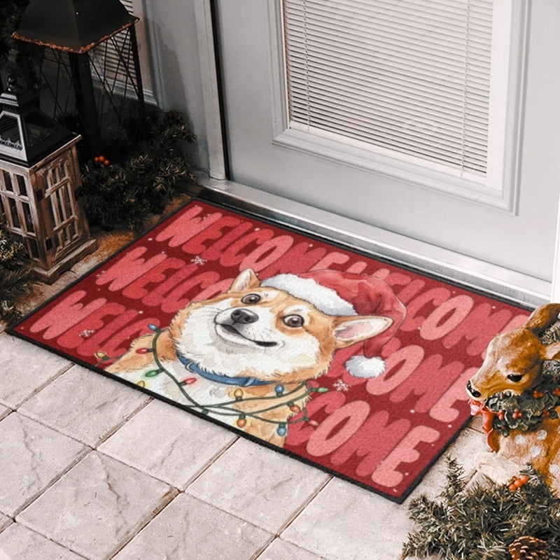 Custom Photo Christmas Welcome Decor - Personalized Doormat - Welcome To The Pawlidays