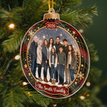 Custom Family Photo Christmas Gifts - Personalized Acrylic Ornament - All Hearts Under One Roof