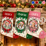 Custom Photo Christmas Stocking Gifts for Kids and Pets - Personalized Christmas Stocking - Bring On The Goodies