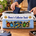 Custom Name Dragon Collector Gifts for Fantasy Fans - Personalized Storage Basket