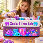 Custom Name Slime Lab Gifts for Kids - Personalized Storage Basket