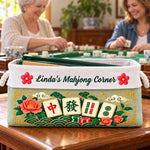 Custom Name Mahjong Corner Decor - Personalized Storage Basket