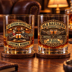 Custom Name Brotherhood Gifts for Brothers - Personalized Whiskey Glass