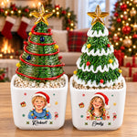 Custom Name Christmas Gifts for Kids - Personalized Glass Everlasting Christmas - Uniquely