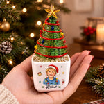 Custom Name Christmas Gifts for Kids - Personalized Glass Everlasting Christmas - Uniquely