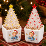 Custom Name Christmas Gifts for Kids - Personalized Glass Everlasting Christmas - Uniquely