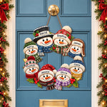 Custom Name Snowman Family Christmas Decor - Personalized Custom Shaped Wood Sign - Our Kind Of Snow Squad
