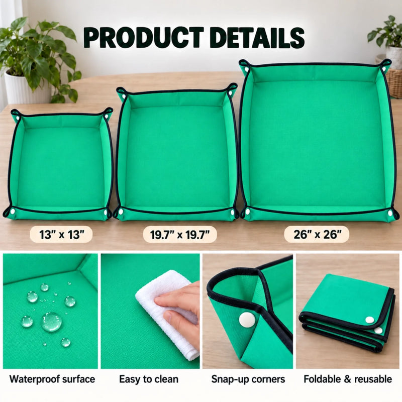 Custom Name Gardening Gifts for Plant Lovers - Personalized Foldable Gardening Mat