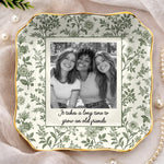 Custom Photo Friendship Gifts for Sisters and Besties - Personalized Jewelry Dish - Good Friends