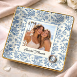 Custom Photo Friendship Gifts for Sisters and Besties - Personalized Jewelry Dish - Good Friends
