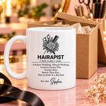 Custom Name Hair Stylist Definition Gifts - Personalized Mug