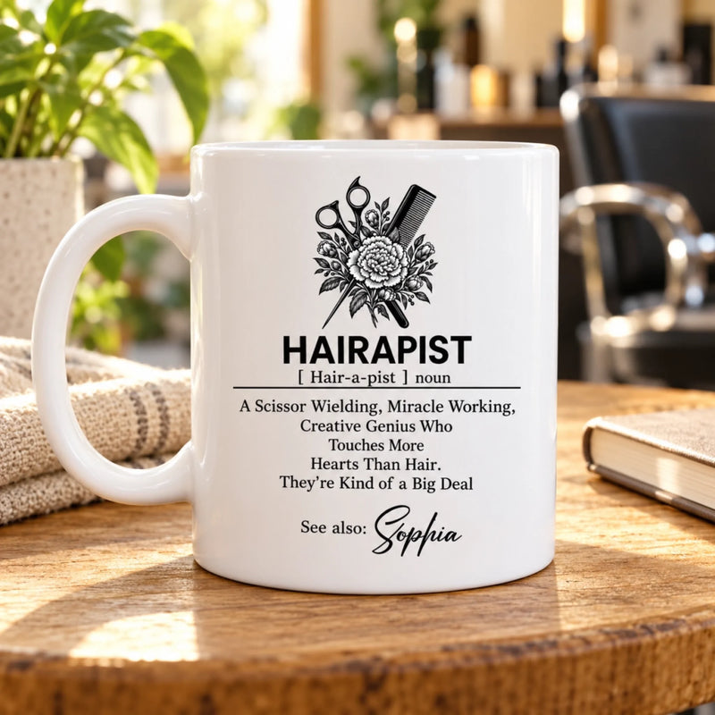 Custom Name Hair Stylist Definition Gifts - Personalized Mug