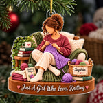 Custom Name Knitting Gifts for Women - Personalized Acrylic Ornament - My Passion