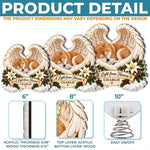 Custom Name Memorial Pet Christmas Decor - Personalized LED Tree Topper - Light From Heaven
