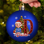 Custom Name Christmas Family Gifts - Personalized Full Wrap Ball Ornament - Making Christmas Memories