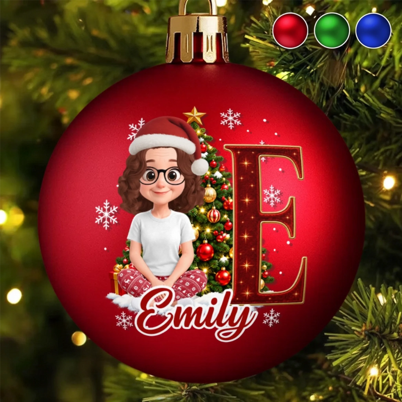 Custom Name Christmas Family Gifts - Personalized Full Wrap Ball Ornament - Making Christmas Memories
