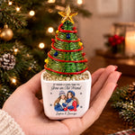 Custom Name Christmas Gifts for Best Friends - Personalized Glass Everlasting Christmas