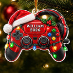 Custom Name Gaming Christmas Gifts for Gamers - Personalized Acrylic Ornament - Night Games