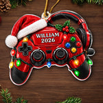 Custom Name Gaming Christmas Gifts for Gamers - Personalized Acrylic Ornament - Night Games