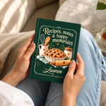 Custom Name Recipes, Notes & Happy Memories Gifts for Bakers - Personalized Hardcover Journal - Whisking Up Sweet Memories