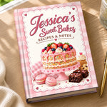 Custom Name Baking Recipe Gifts for Bakers - Personalized Hardcover Journal - Baked With Love