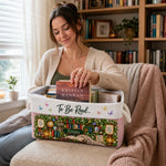 Custom Name Book Lover Gifts for Readers - Personalized Laundry Basket