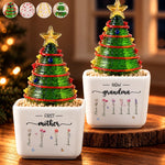 Custom Mother to Grandma Christmas Tree Decor - Personalized Glass Everlasting Christmas - Special Journey