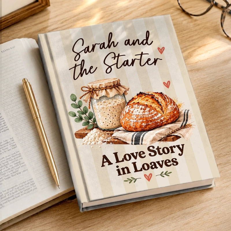 Custom Name Bread Baking Gifts for Bakers - Personalized Hardcover Journal