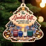 The Greatest Gift Christmas Family Keepsake - Wooden Ornament