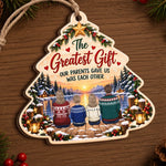 The Greatest Gift Christmas Family Keepsake - Wooden Ornament