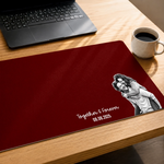 Custom Couple Photo Romantic Keepsake Gifts - Personalized Desk Mat - Together And Forever