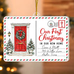 Custom Name Christmas New Home Gifts for Couples - Personalized Acrylic Ornament - Our First Holiday Together