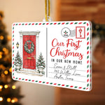 Custom Name Christmas New Home Gifts for Couples - Personalized Acrylic Ornament - Our First Holiday Together