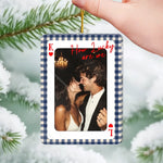 Custom Photo Couple Christmas Gifts - Personalized Acrylic Ornament - Somehow We Found Each Other