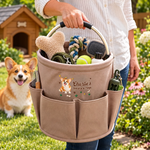 Custom Name Dog Treats & Toys Gifts for Dog Lovers - Personalized Gardening Tool Bag - Paws & Toys