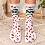 Custom Name Lucky Gambling Gifts for Casino Lovers - Personalized Middle Tube Socks