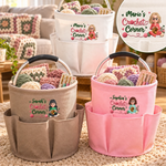 Custom Name Crochet Corner Gifts for Crafters - Personalized Tool Bag