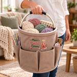 Custom Name Crochet Corner Gifts for Crafters - Personalized Tool Bag