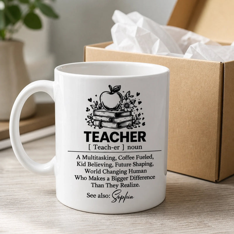Custom Name Teacher Appreciation Gifts - Personalized Coffee Mug