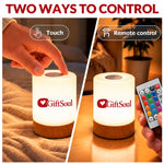 Custom Name Gifts for Couples - Personalized Photo Dimmable Touch Night Light - Forever & Always